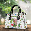 Personalized Grinch Mode Christmas Leather Handbag Gift for Her Leather Handbag GradoCreations