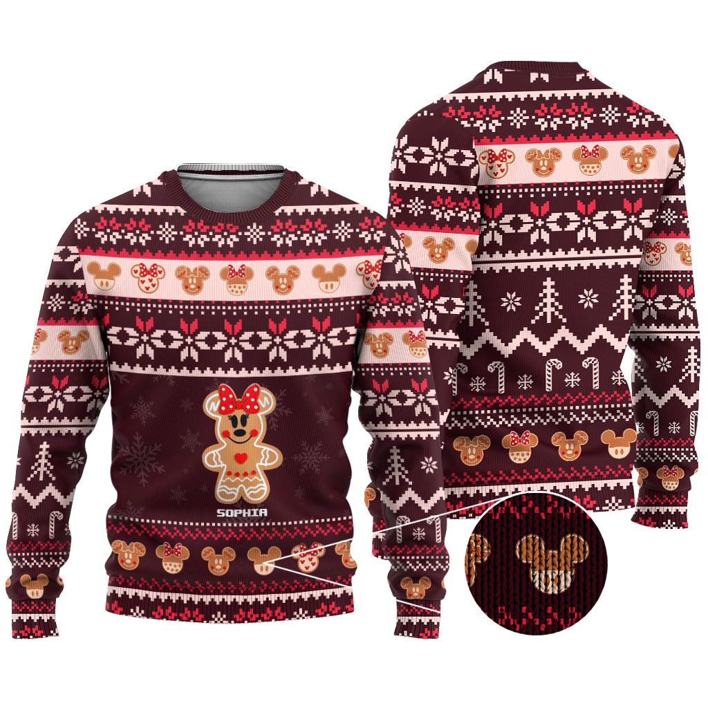 Personalized Merry Christmas Mouse Sweater Gift for Her Sweater GradoCreations