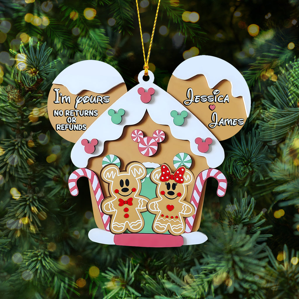 Personalized Mouse Ornament Custom Name Gift for Christmas Ornament GradoCreations