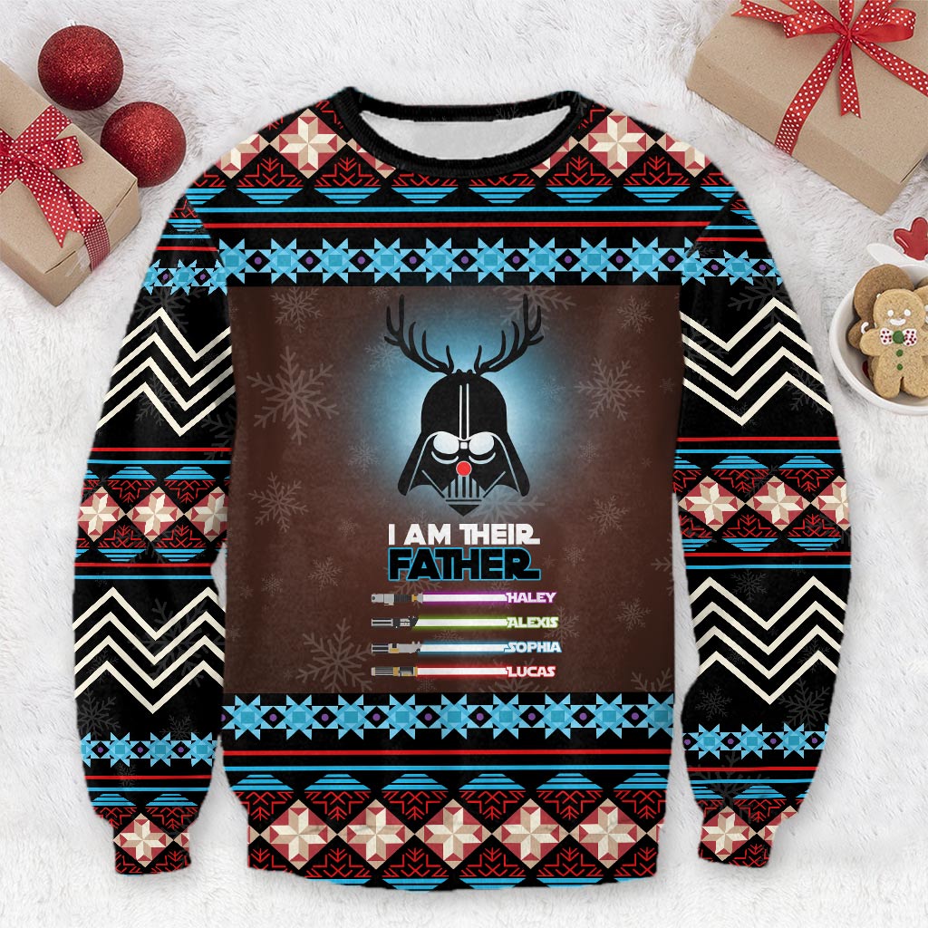 Personalized I Am Their Father Sweater Custom Family Gift Sweater GradoCreations