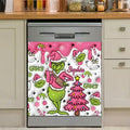 Personalized Grinchmas Dishwasher Cover Custom Name Holiday Decor Dishwasher Cover GradoCreations