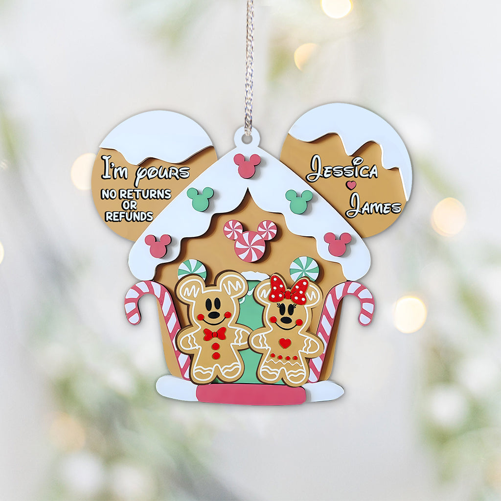Personalized Mouse Ornament Custom Name Gift for Christmas Ornament GradoCreations