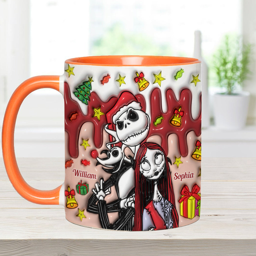 Personalized Nightmare Mug Custom Name Couples Gift Halloween Christmas Accent Mug GradoCreations