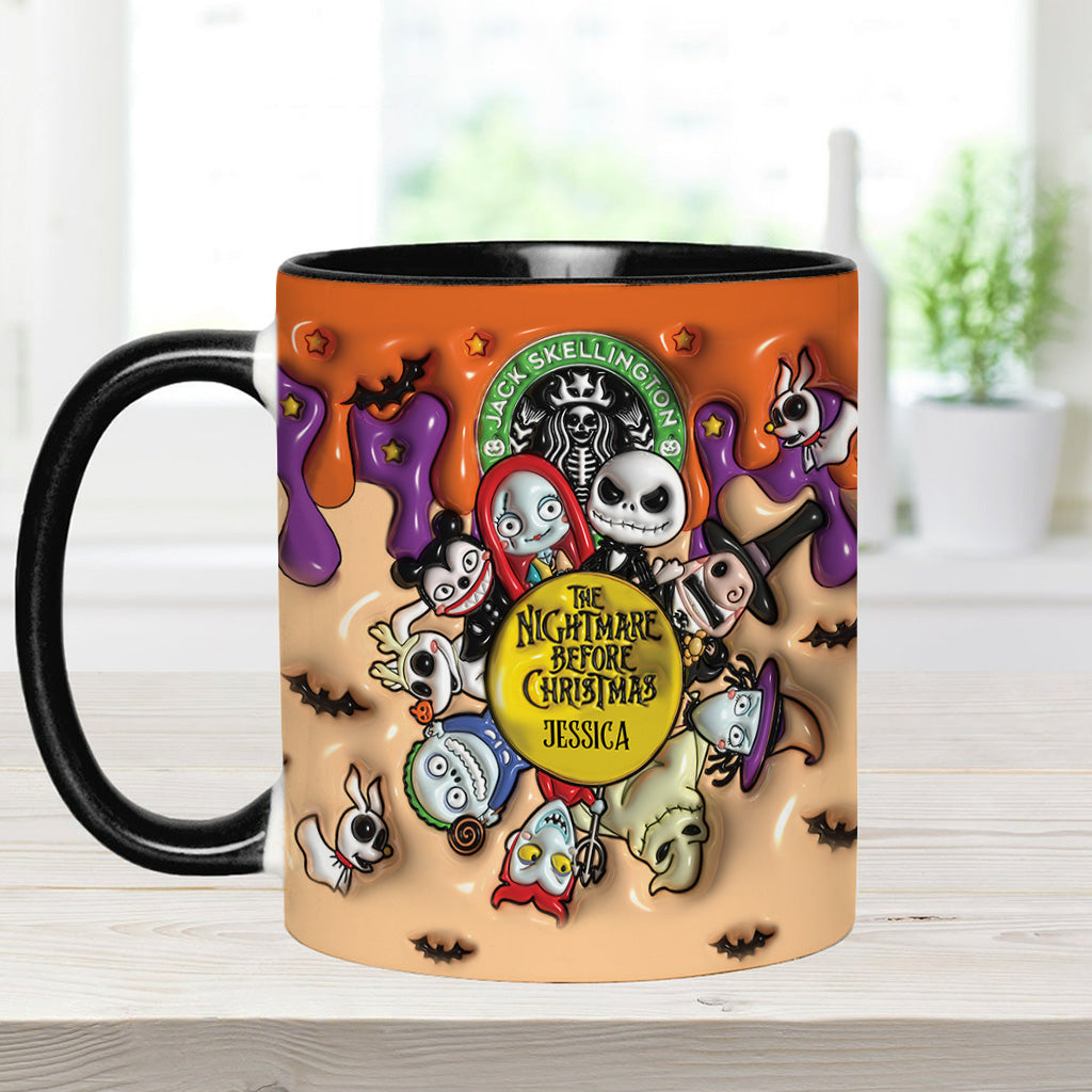 Personalized Nightmare Before Christmas Mug Custom Name Gift Accent Mug GradoCreations