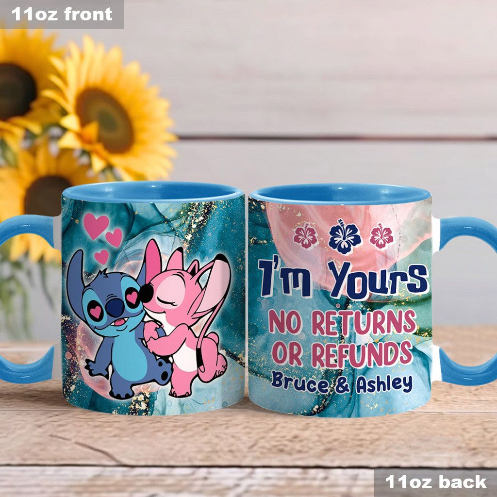 Personalized Ohana Accent Mug Custom Name Gift for Couples Accent Mug GradoCreations