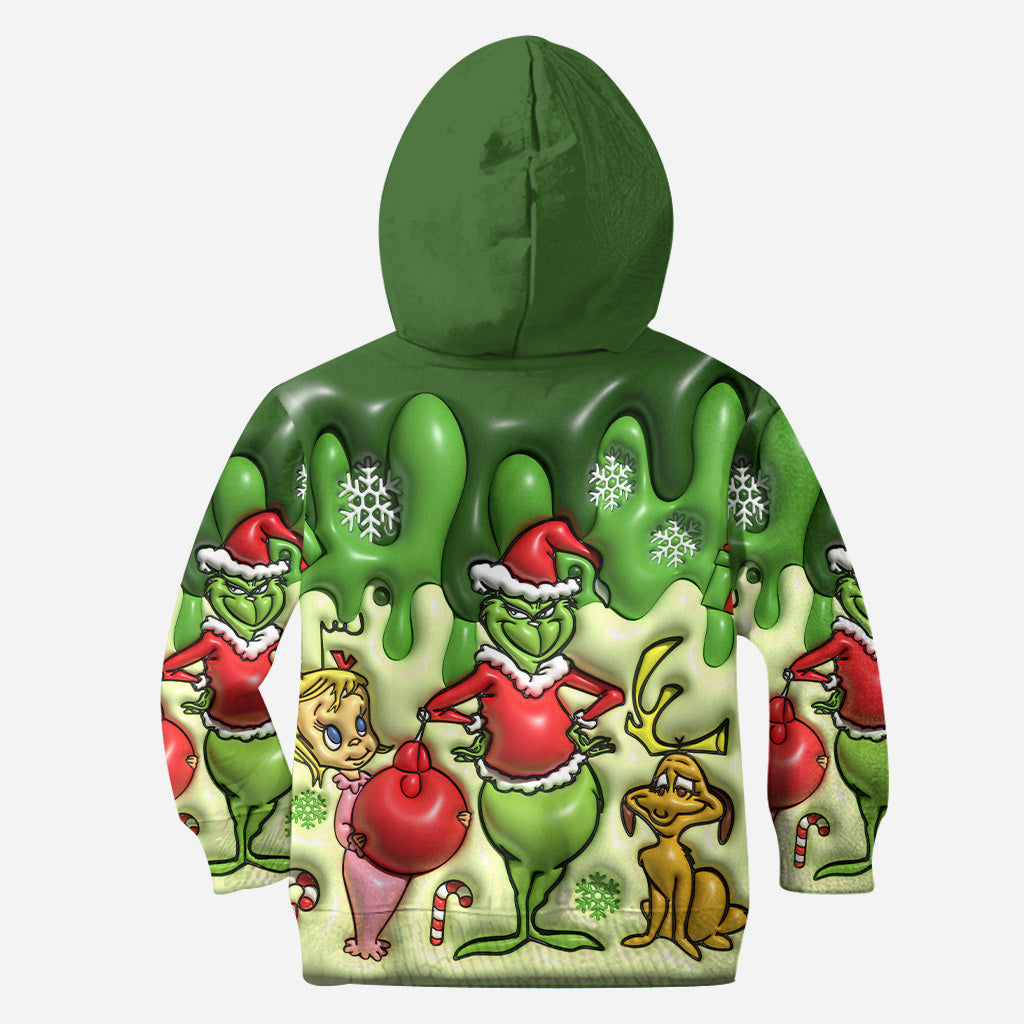 Personalized Grinch Hoodie & Leggings Set Custom Name Gift for Christmas Hoodie & Leggings GradoCreations