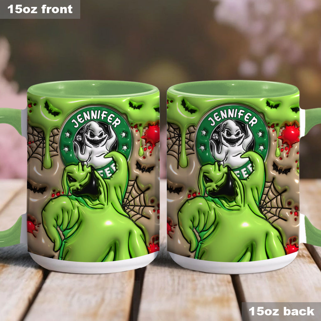 Personalized Halloween Accent Mug Custom Name Gift Idea Accent Mug GradoCreations
