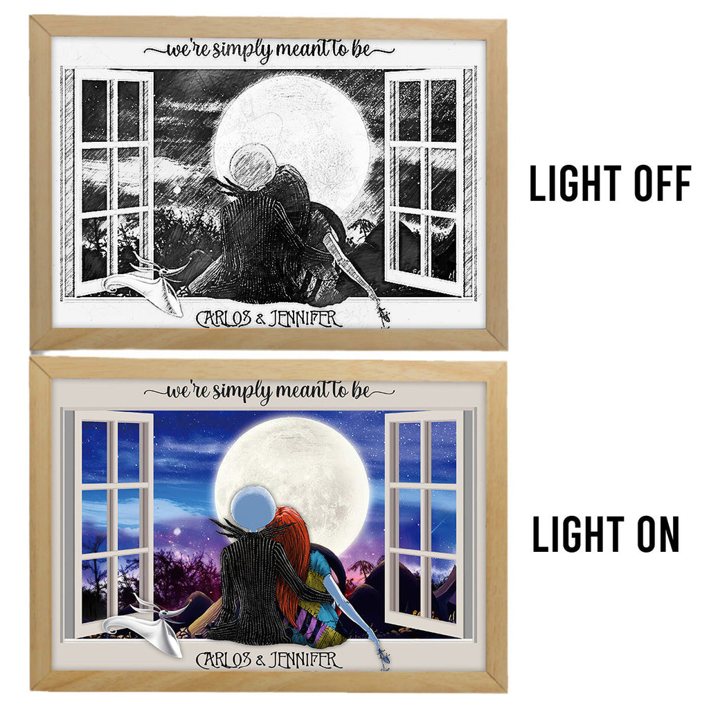 Personalized Light Photo Frame Custom Couple Gift for Anniversary Light Photo Frame GradoCreations