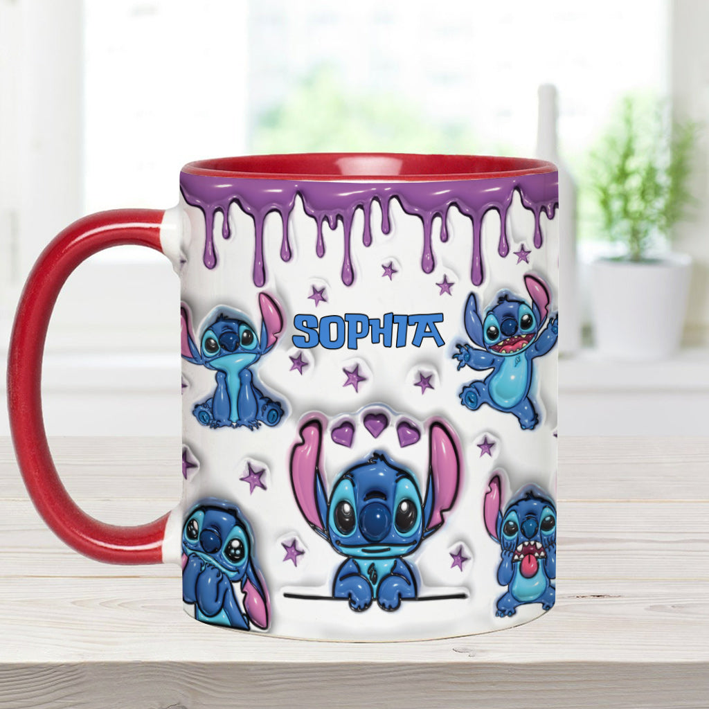 Personalized Ohana Accent Mug Custom Name Gift for Family Accent Mug GradoCreations