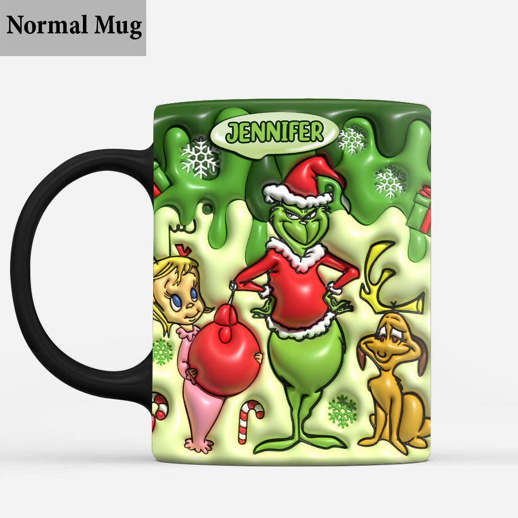 Personalized Merry Grinchmas Mug Custom Name Christmas Gift Mug GradoCreations