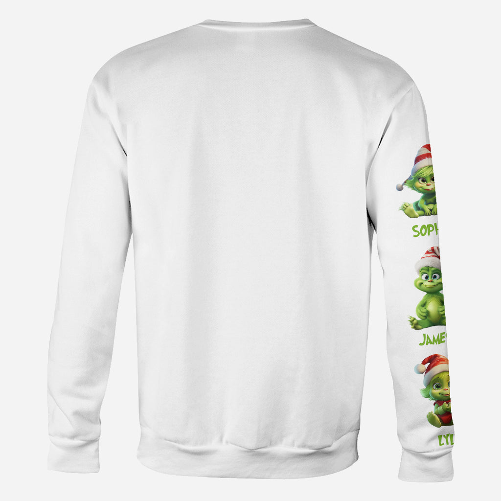 Personalized Grinch Mama All Over Shirt for Christmas Gift All Over Shirt GradoCreations