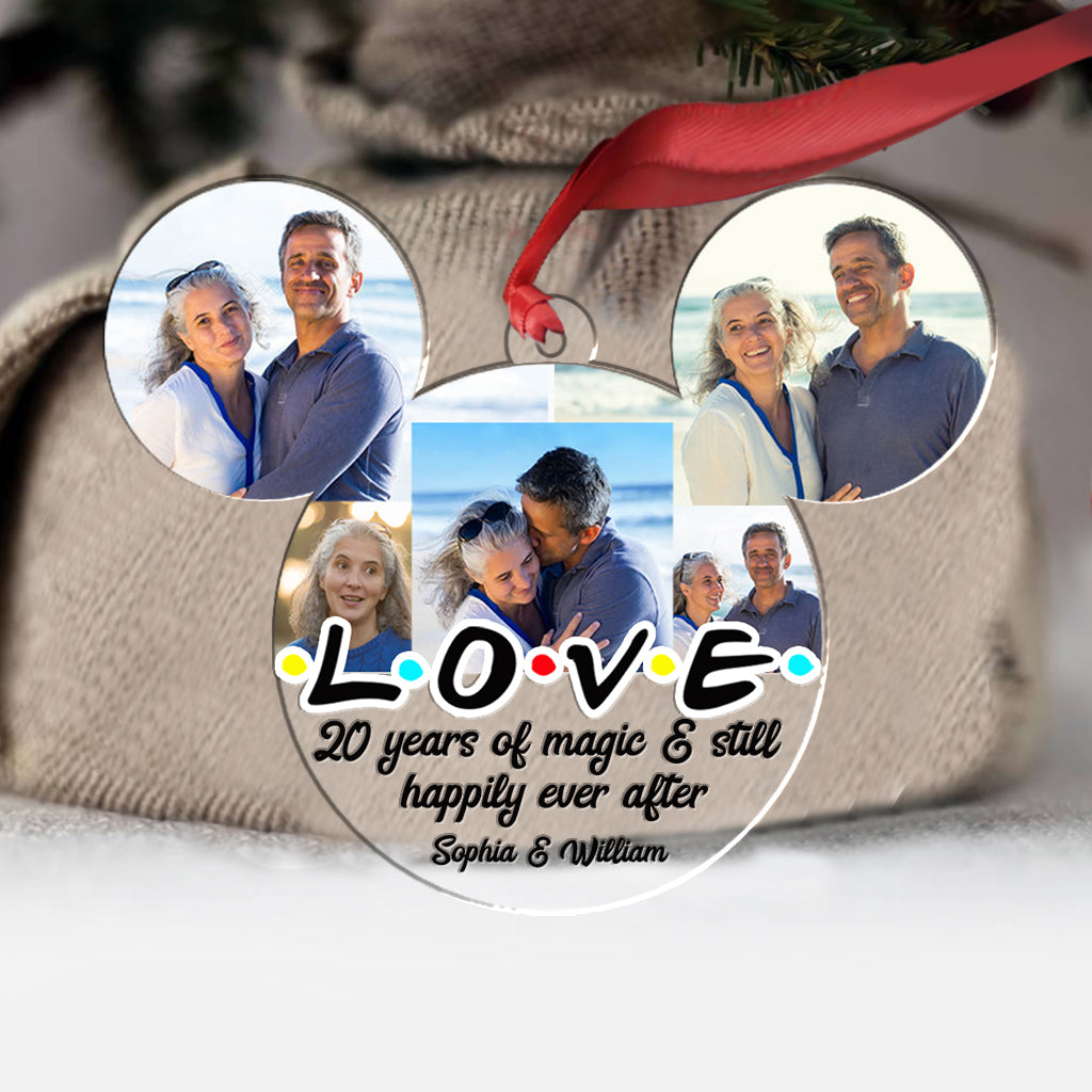 Personalized Mouse Ears Ornament Custom Name for Christmas Gift One-sided Ornament GradoCreations