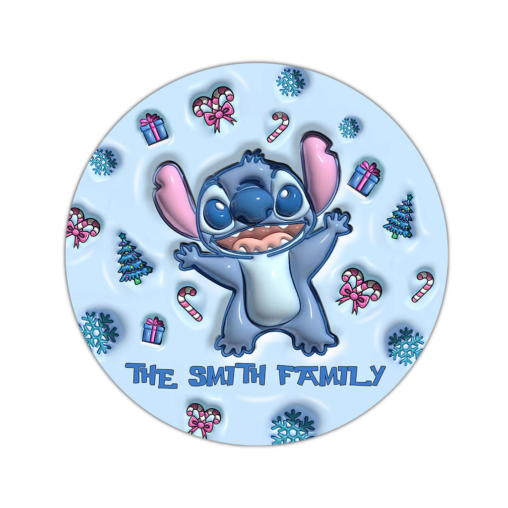 Personalized Round Rug with Cartoon Design for Family Gift Round Rug GradoCreations