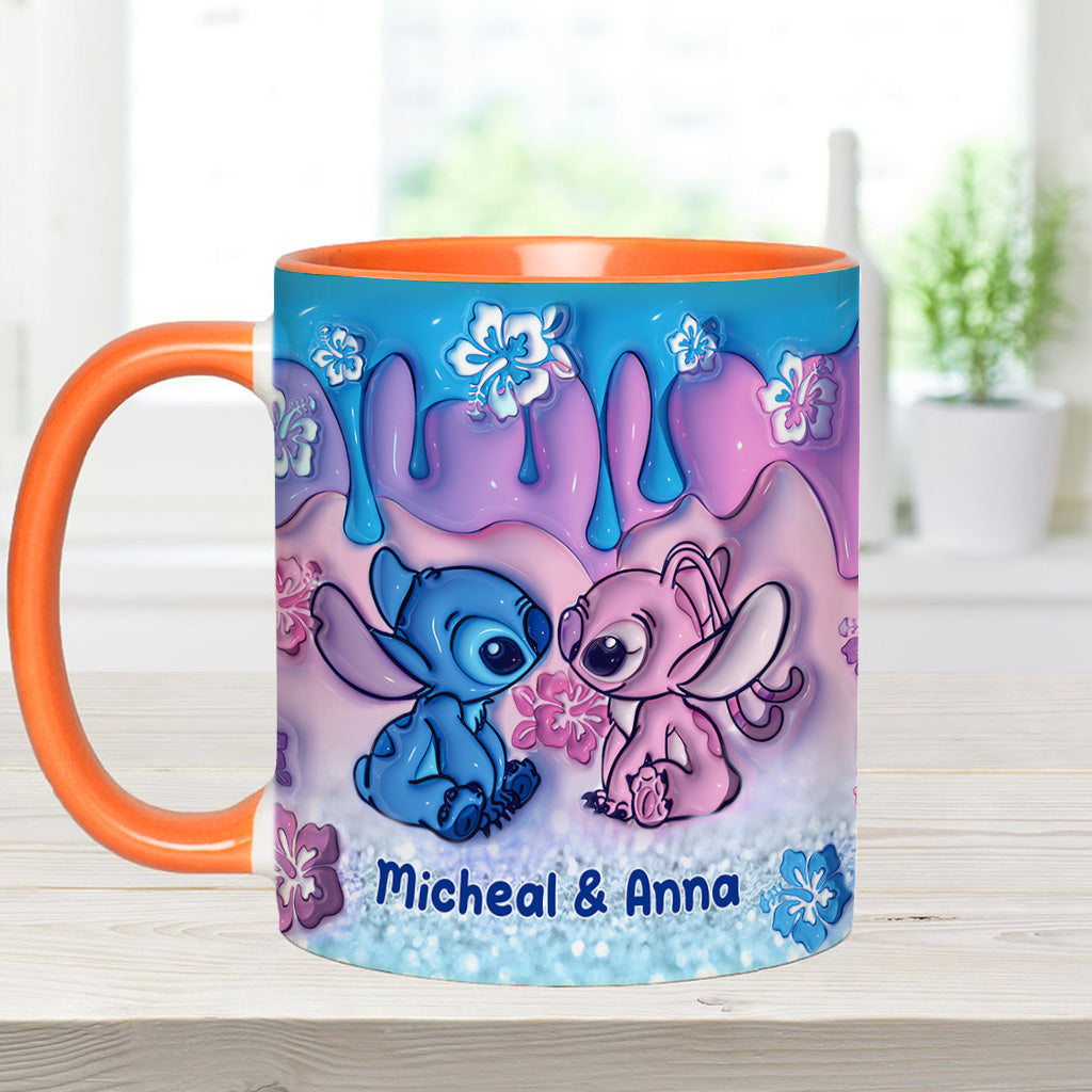 Personalized Ohana Accent Mug Unique Gift for Couples Accent Mug GradoCreations