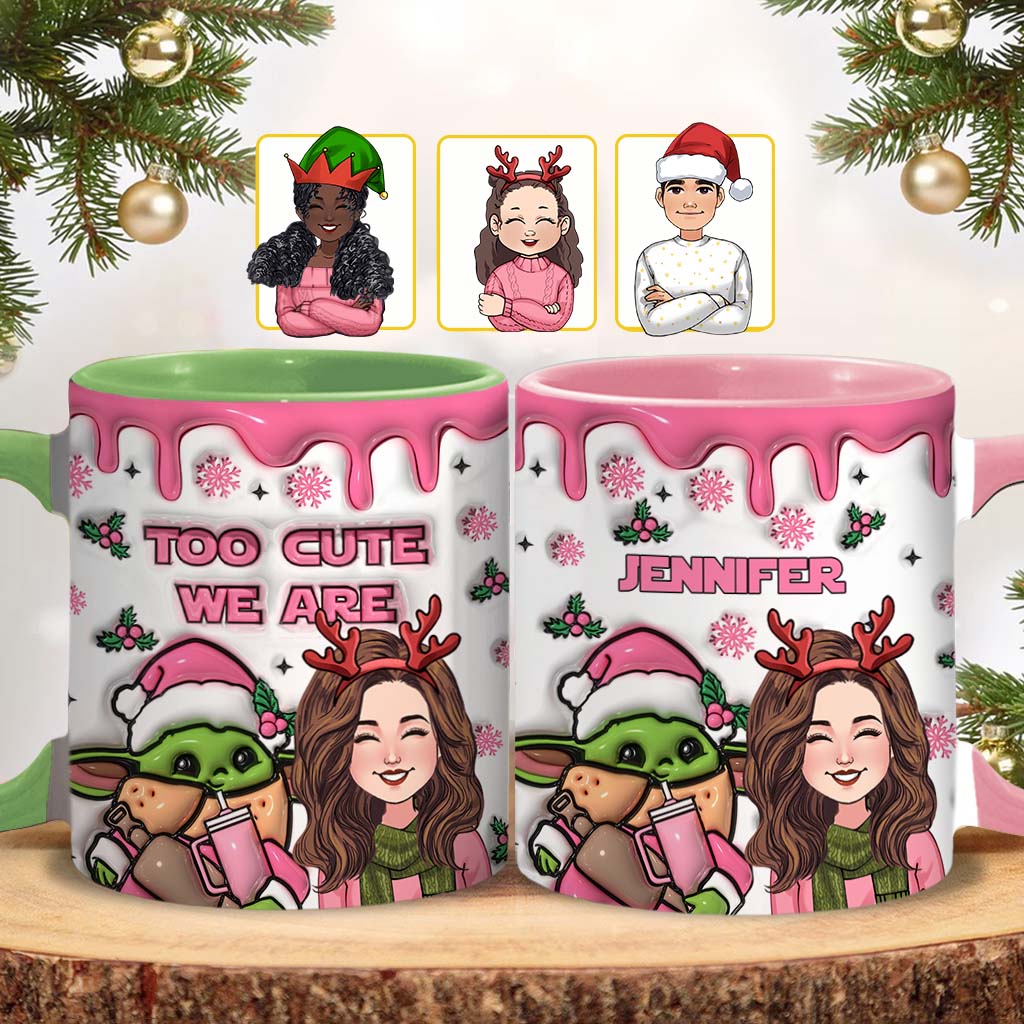 Personalized Cute Accent Mug Custom Name Gift for Mom Accent Mug GradoCreations