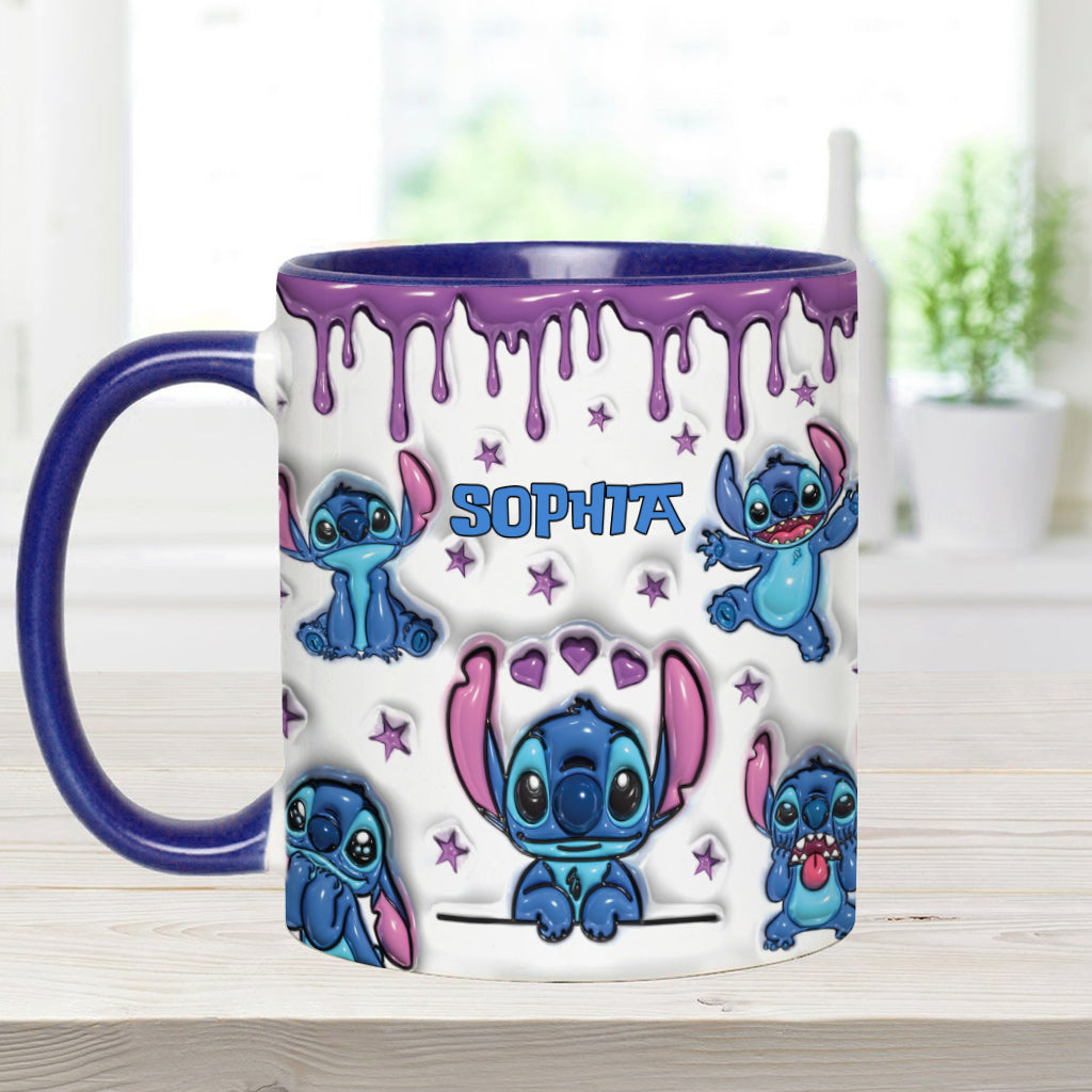 Personalized Ohana Accent Mug Custom Name Gift for Family Accent Mug GradoCreations