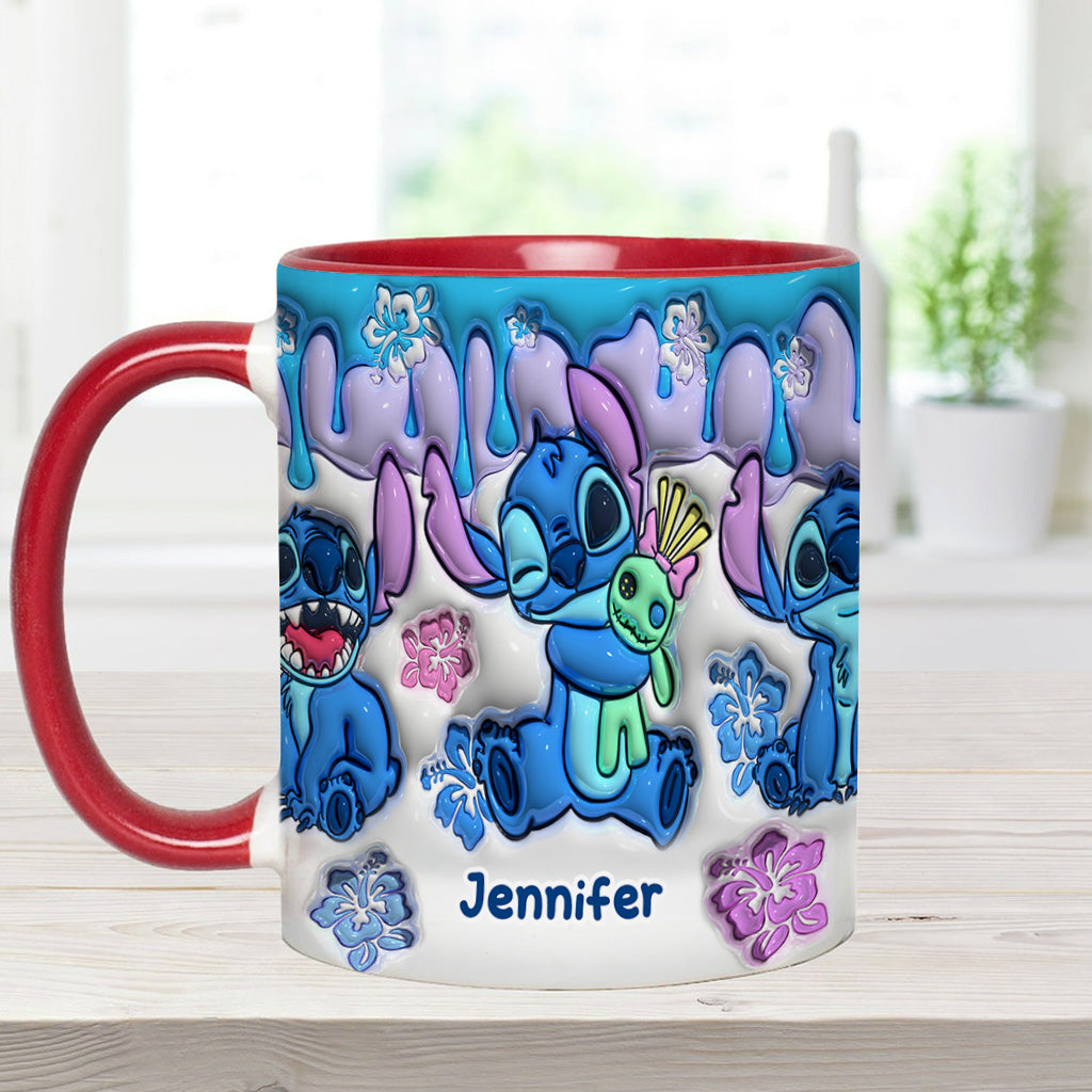 Personalized Ohana Accent Mug Custom Name Gift for Mom/Dad Accent Mug GradoCreations