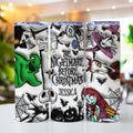 Personalized Nightmare Before Christmas Skinny Tumbler with Custom Name Gift for Halloween or Christmas Skinny Tumbler GradoCreations