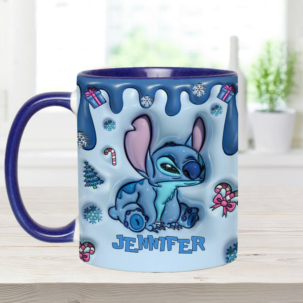 Personalized Ohana Accent Mug Custom Name Birthday Gift Accent Mug GradoCreations