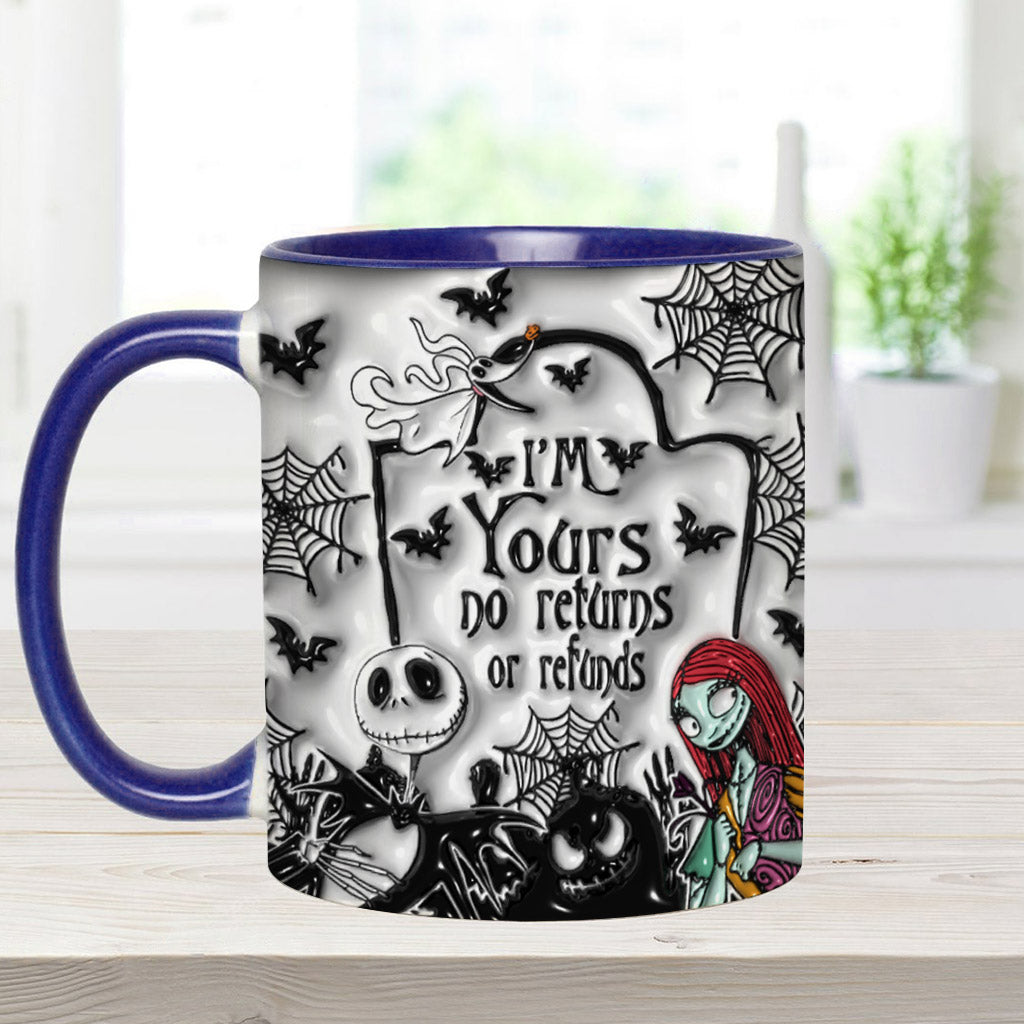 Personalized Halloween Accent Mug Custom Name for Couples Accent Mug GradoCreations