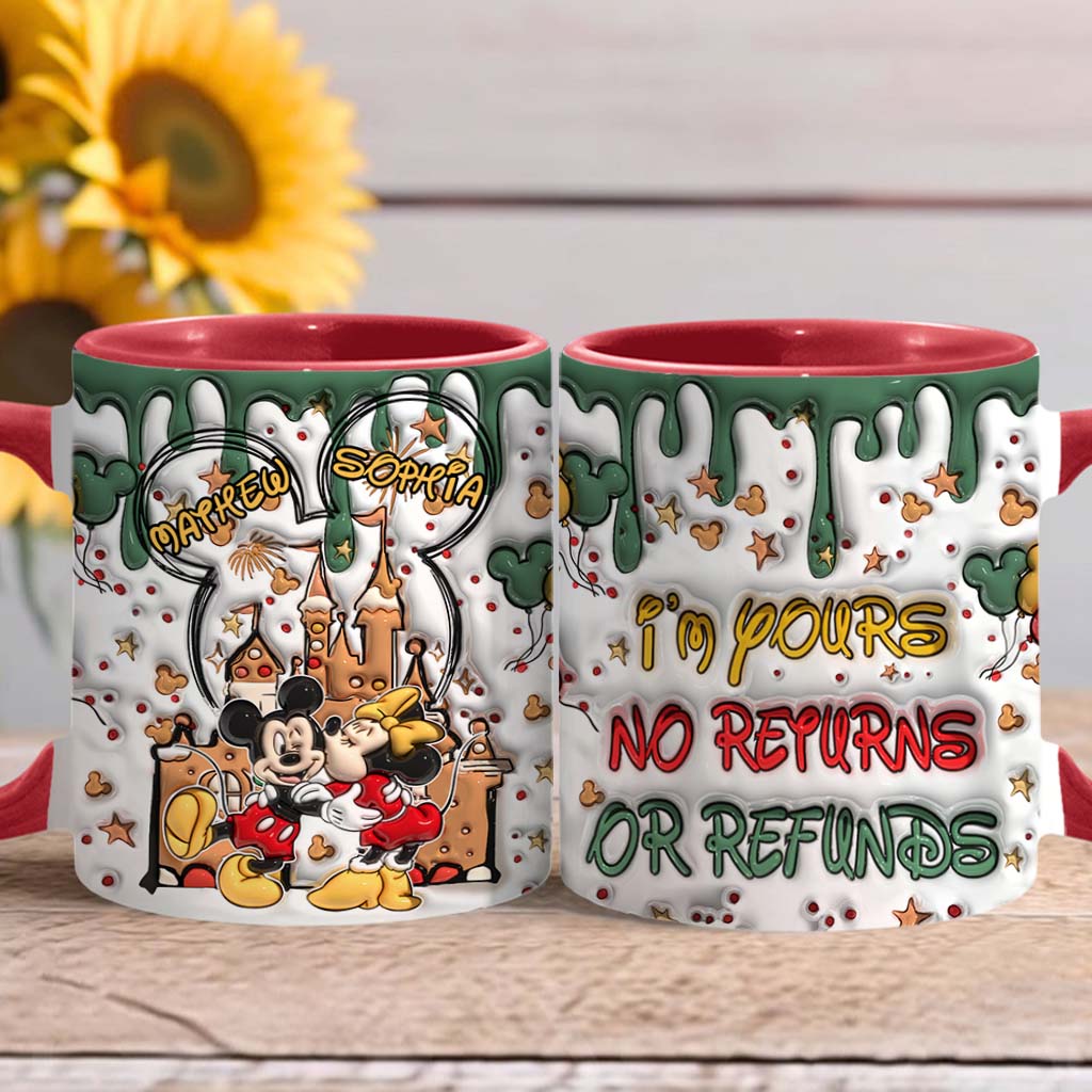 Personalized Accent Mug with Two-Tone Design for Couples Accent Mug GradoCreations