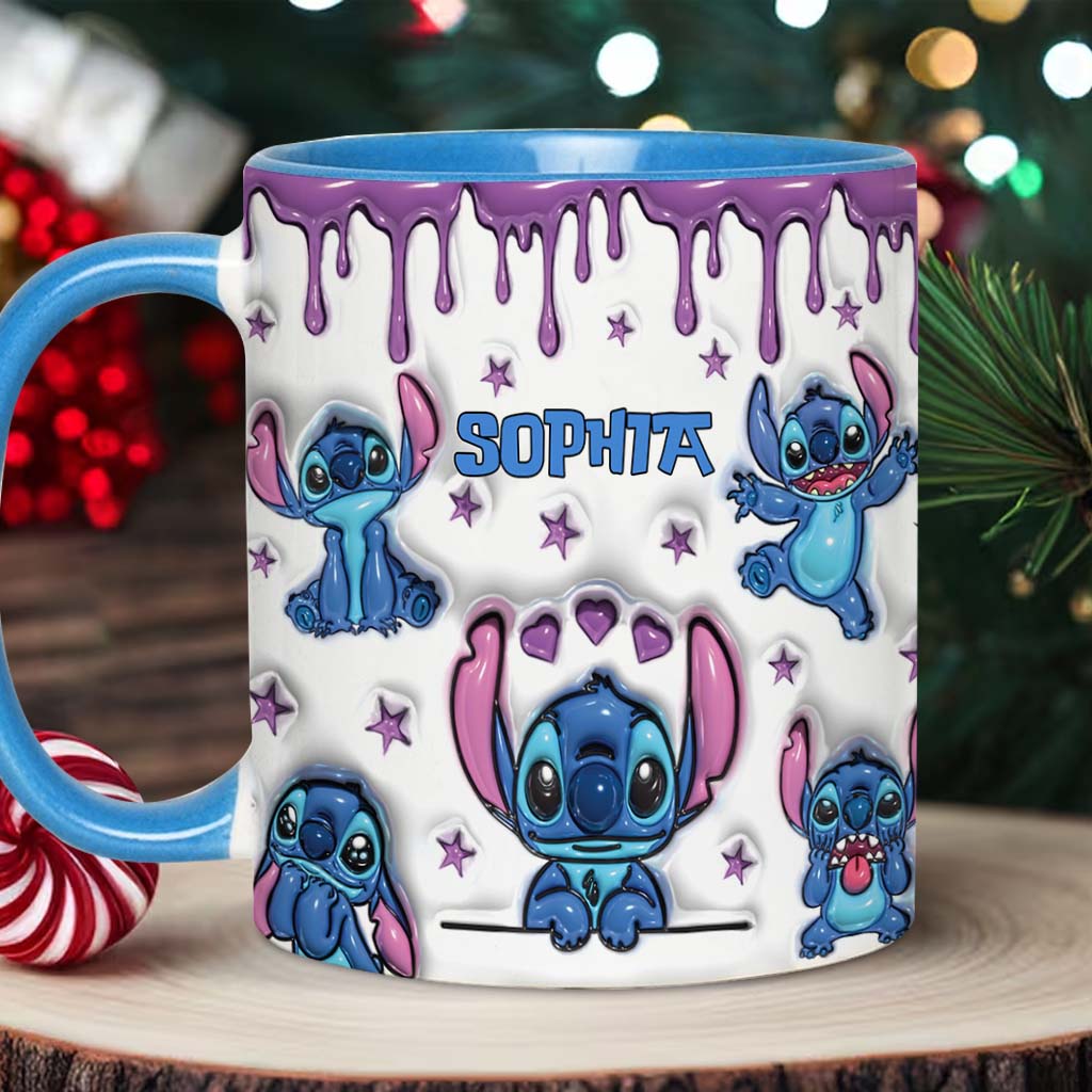 Personalized Ohana Accent Mug Custom Name Gift for Family Accent Mug GradoCreations