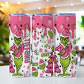 Personalized Grinchmas Skinny Tumbler Custom Name Holiday Gift Skinny Tumbler GradoCreations