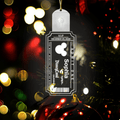 Personalized LED Acrylic Christmas Ornament with Mouse Design Led Acrylic Ornament GradoCreations