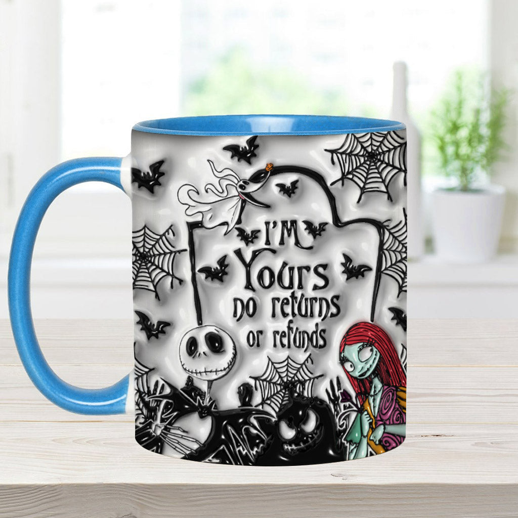Personalized Halloween Accent Mug Custom Name for Couples Accent Mug GradoCreations