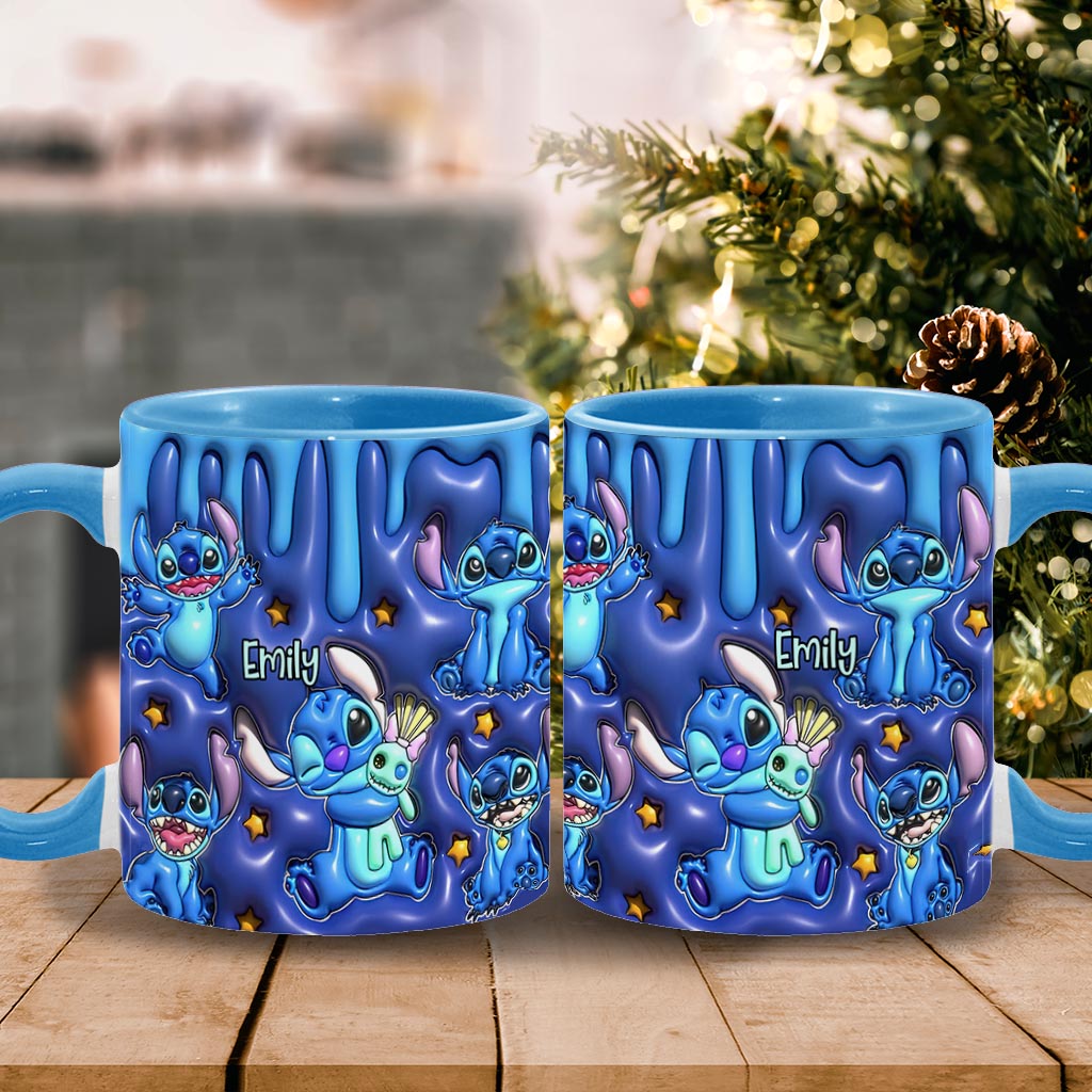 Personalized Ohana Accent Mug Custom Name Gift for Family Accent Mug GradoCreations