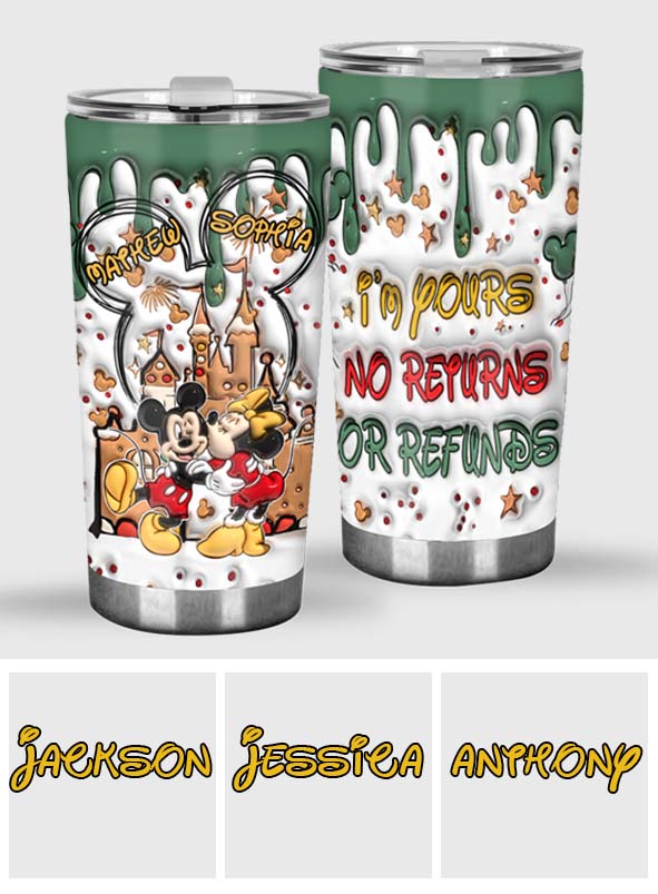 Personalized Mouse Tumbler Custom Name Gift for Couples Tumbler GradoCreations