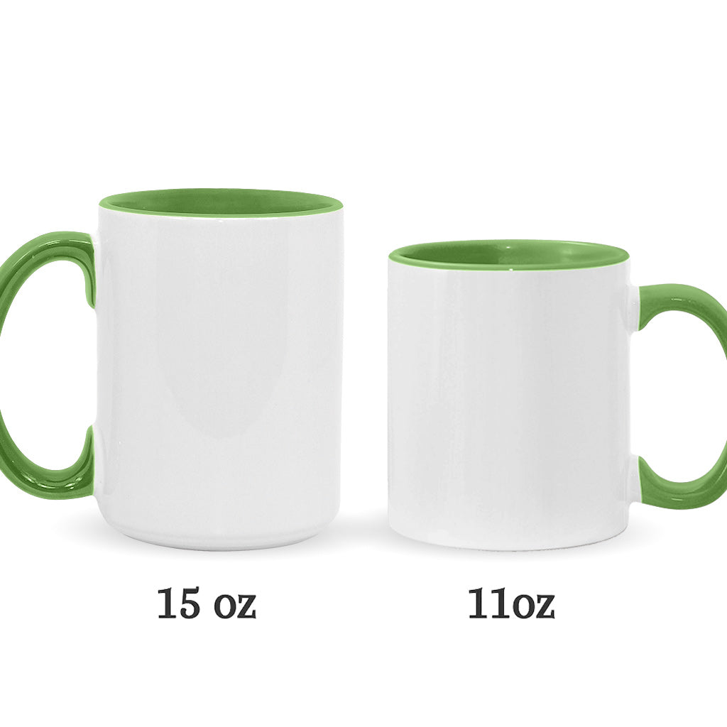 Personalized Cute Character Accent Mug Gift for Mom or Dad Accent Mug GradoCreations