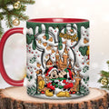 Personalized Christmas Mouse Accent Mug Custom Name Gift Accent Mug GradoCreations
