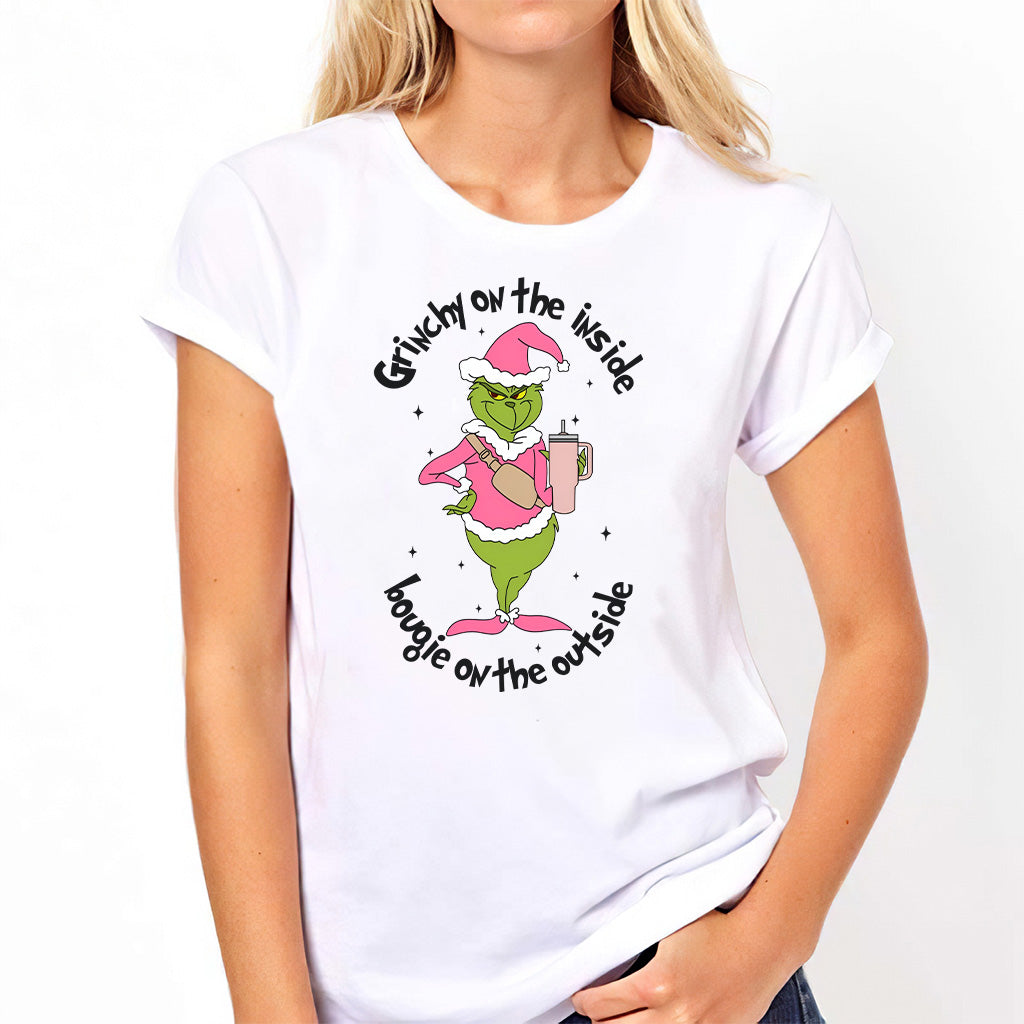 Personalized Grinch Christmas T-shirt and Hoodie Gift for Mom T-shirt & Hoodie GradoCreations