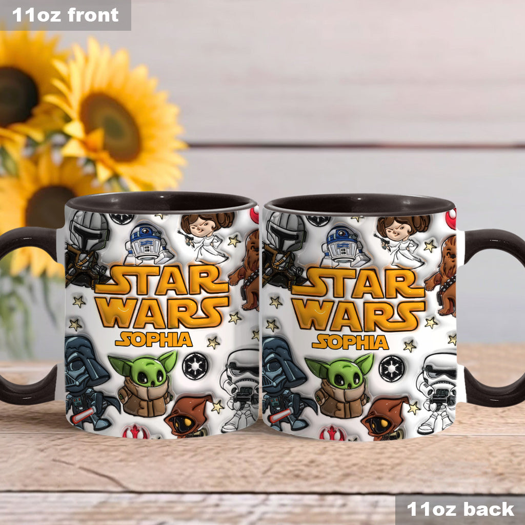 Personalized Star Wars Accent Mug Custom Name Gift for Kids Accent Mug GradoCreations