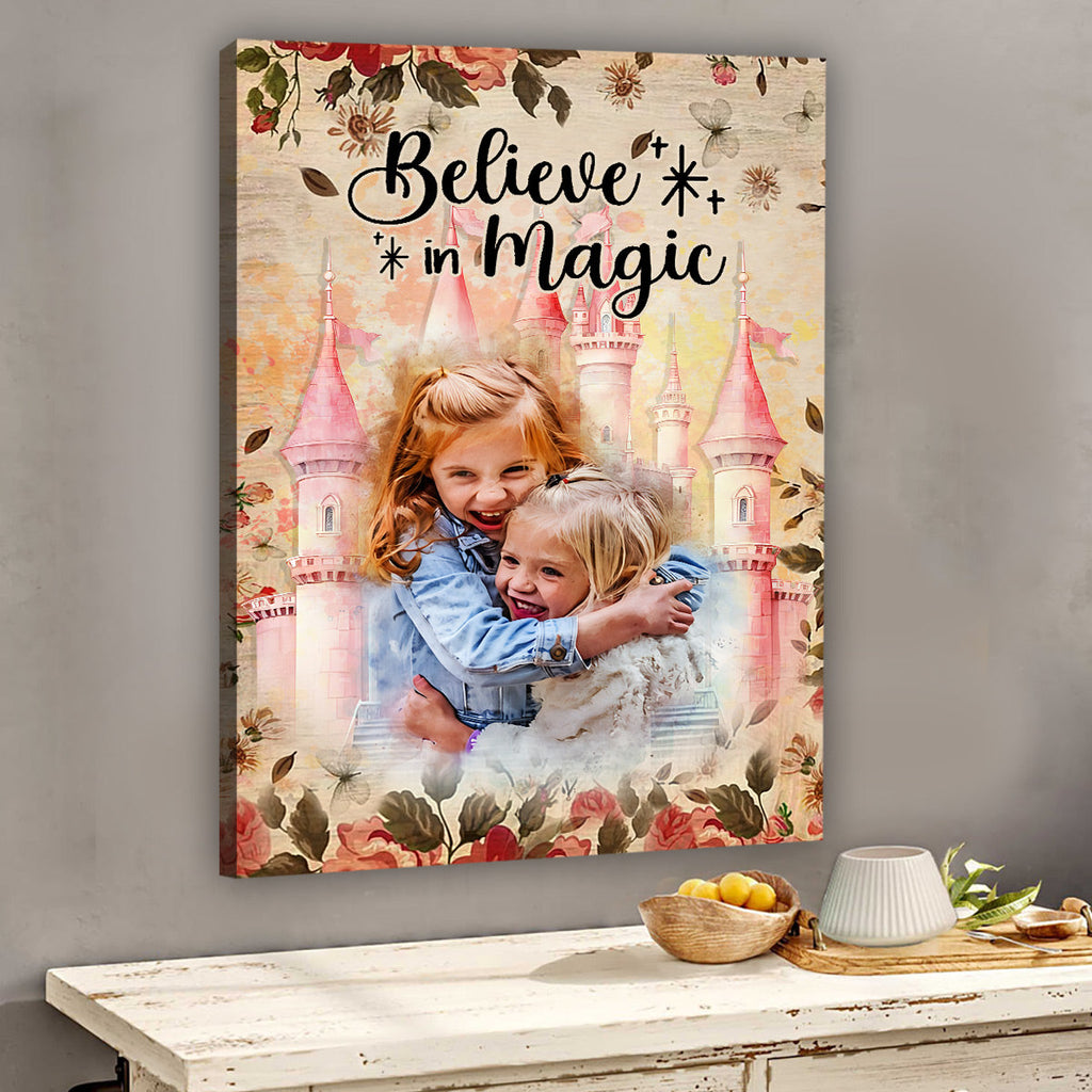 Personalized Believe In Magic Canvas Poster Gift for Kids Canvas And Poster GradoCreations