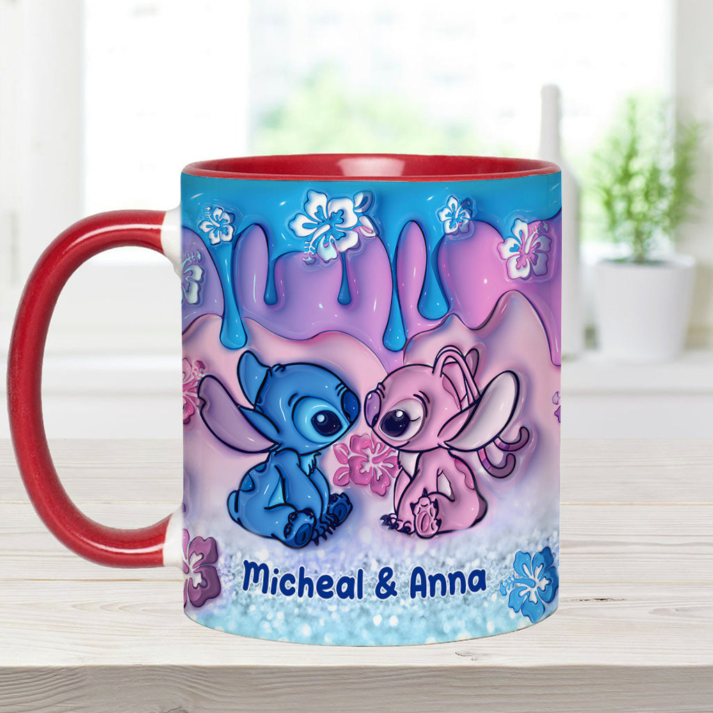 Personalized Ohana Accent Mug Unique Gift for Couples Accent Mug GradoCreations