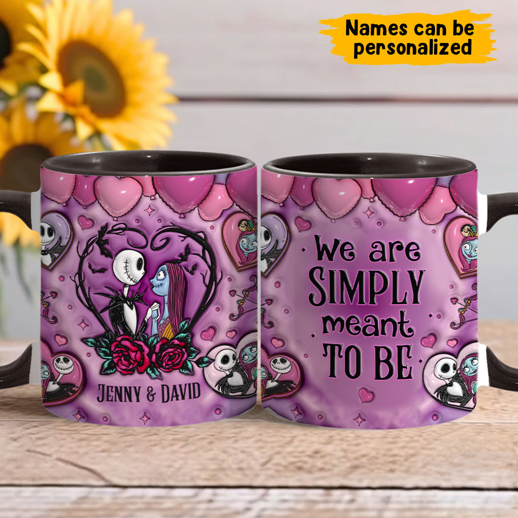 Personalized Nightmare Accent Mug Custom Name Gift for Couples Accent Mug GradoCreations