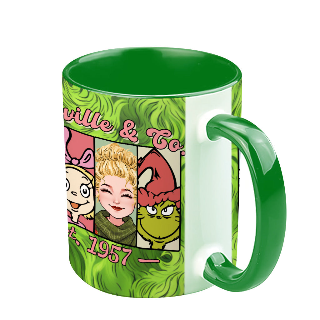 Personalized Holiday Accent Mug Custom Name Whoville Gift Accent Mug GradoCreations