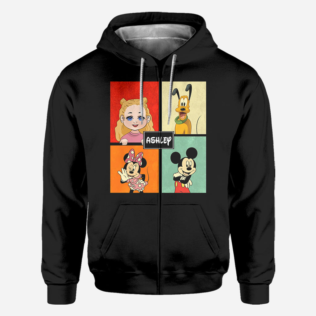 Personalized Disney Character All Over Shirt Custom Name Gift All Over Shirt GradoCreations