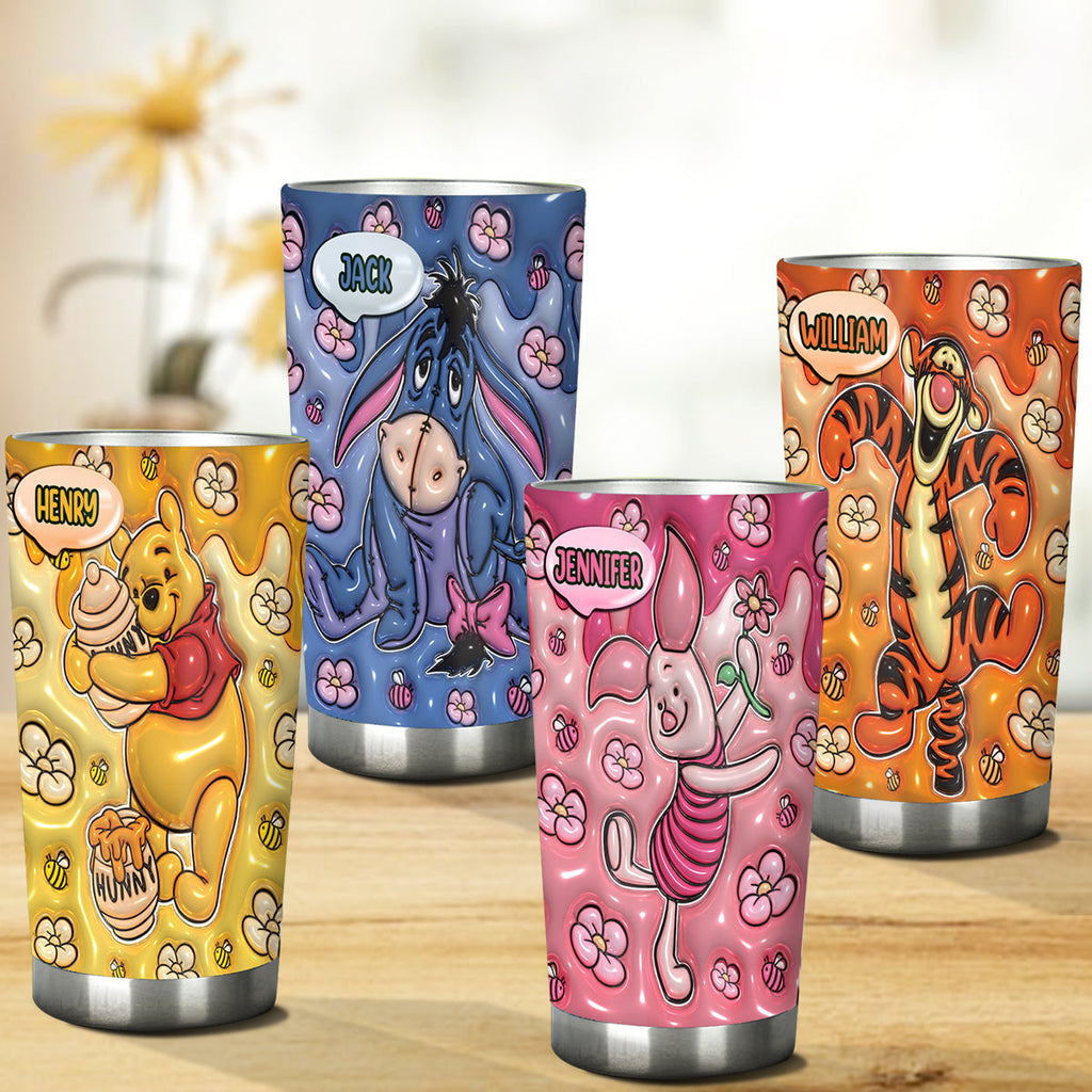 Personalized Cute Friends Mouse Tumbler Custom Name Gift Tumbler GradoCreations