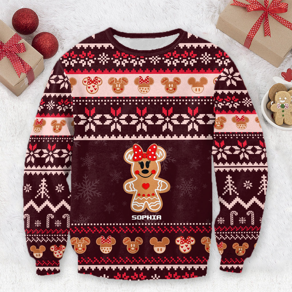 Personalized Merry Christmas Mouse Sweater Gift for Her Sweater GradoCreations