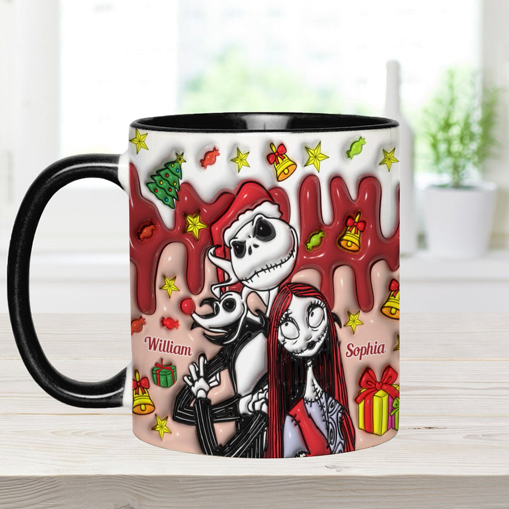 Personalized Nightmare Mug Custom Name Couples Gift Halloween Christmas Accent Mug GradoCreations