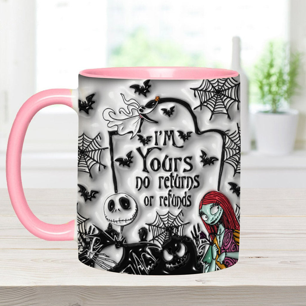 Personalized Halloween Accent Mug Custom Name for Couples Accent Mug GradoCreations
