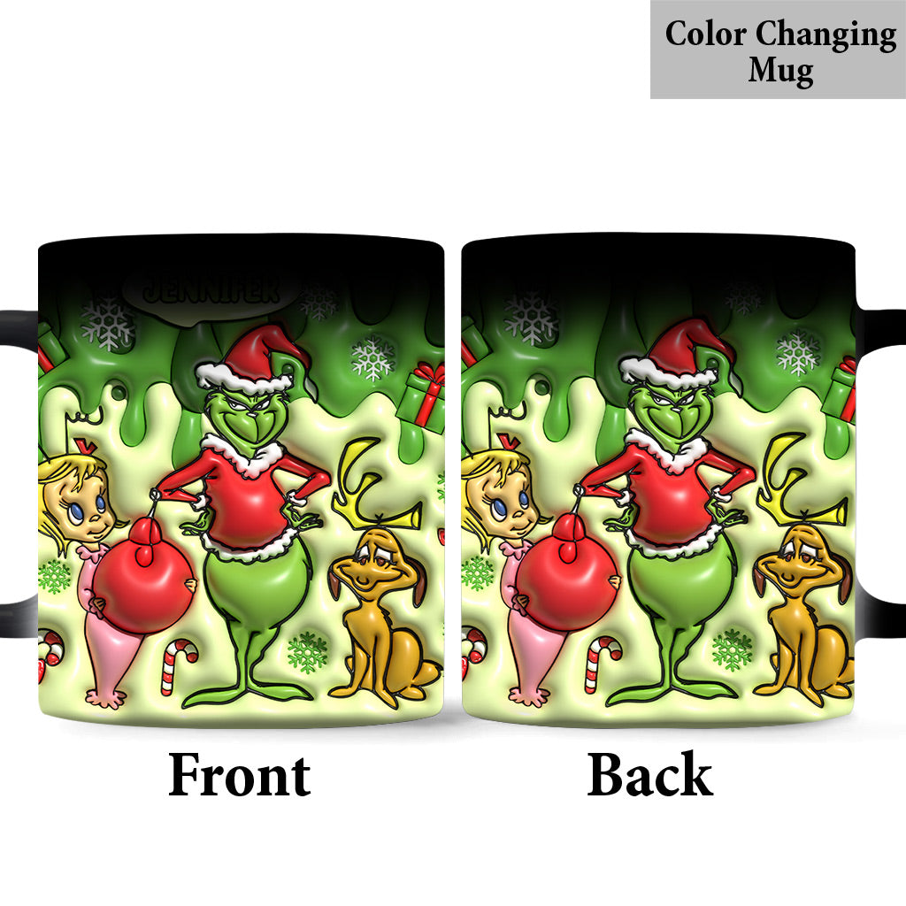 Personalized Merry Grinchmas Mug Custom Name Christmas Gift Mug GradoCreations