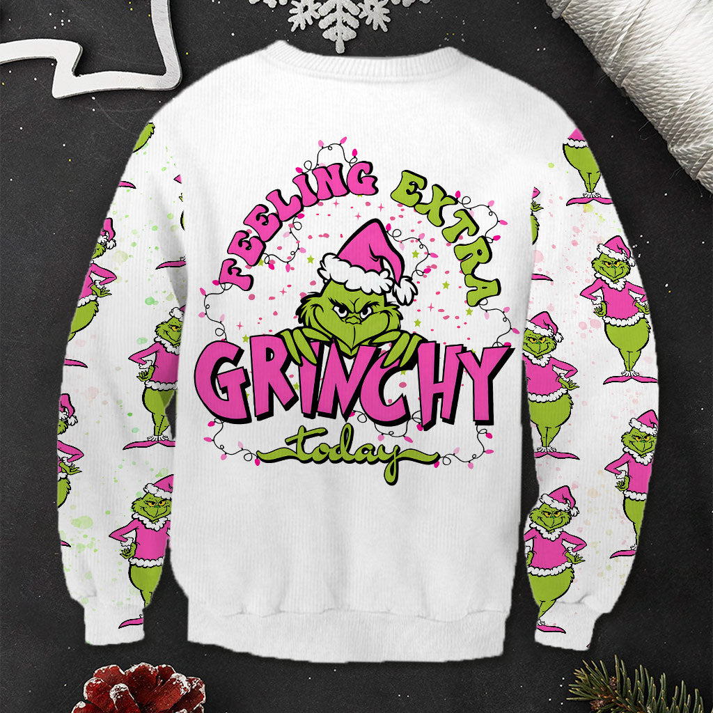 Personalized Grinchy Holiday Ugly Sweater Gift for Women Ugly Sweater GradoCreations
