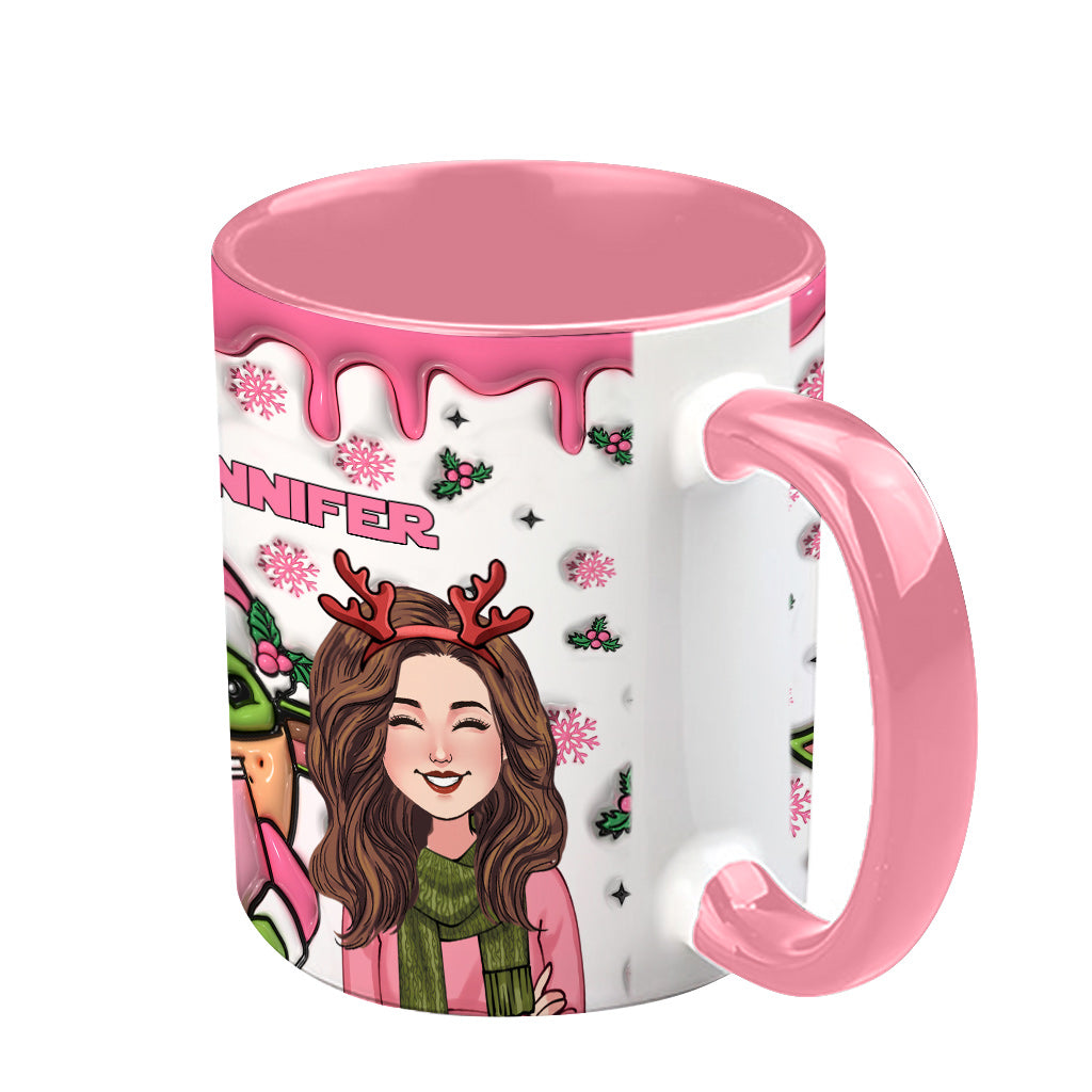 Personalized Cute Accent Mug Custom Name Gift for Mom Accent Mug GradoCreations