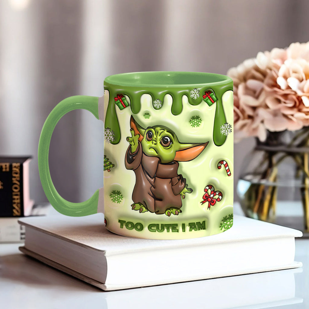 Personalized Cute Character Accent Mug Gift for Mom or Dad Accent Mug GradoCreations