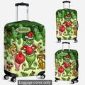 Personalized Grinchmas Luggage Cover Custom Family Name Gift Luggage Cover GradoCreations
