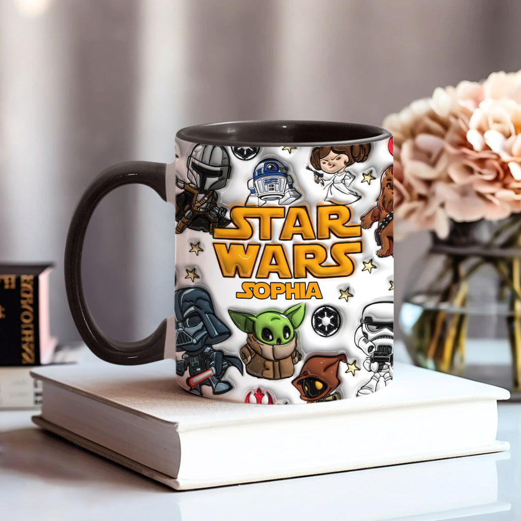 Personalized Star Wars Accent Mug Custom Name Gift for Kids Accent Mug GradoCreations